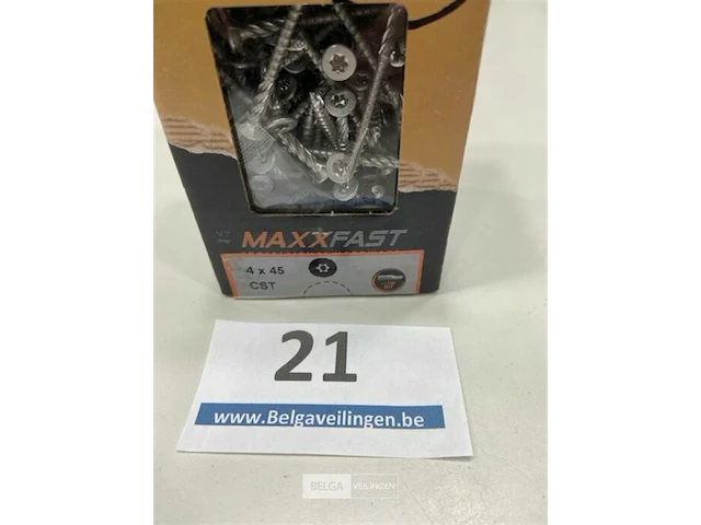 Maxxfast torx houtschroef inox 4 x 45 cst 200 stuks - afbeelding 3 van  3