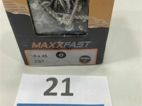 Maxxfast torx houtschroef inox 4 x 45 cst 200 stuks - afbeelding 3 van  3