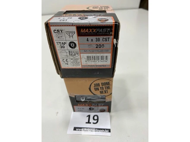 Maxxfast torx houtschroef inox 4x30 cst 400stuks - afbeelding 3 van  3