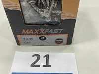 Maxxfast torx houtschroef inox 4x45 cst 200stuks - afbeelding 3 van  3