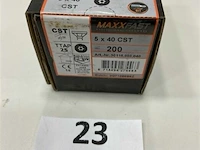 Maxxfast torx houtschroef inox 5 x 40 dct 200 stuks - afbeelding 3 van  3