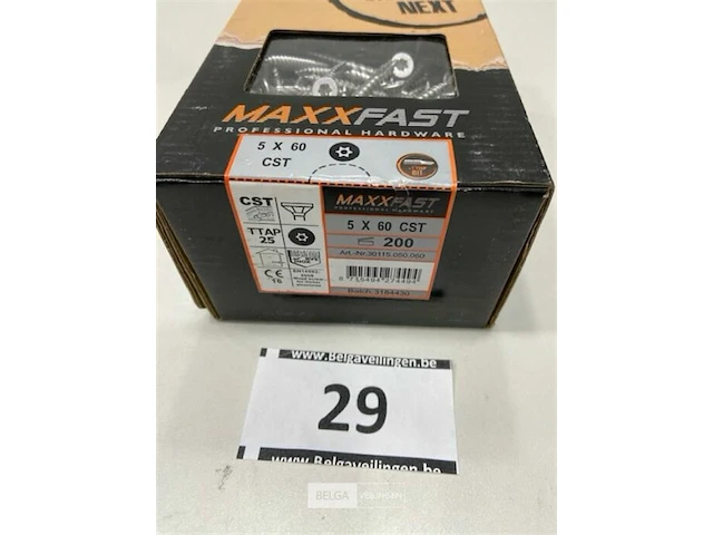 Maxxfast torx houtschroef inox 5 x 60 cst 200 stuks - afbeelding 3 van  3