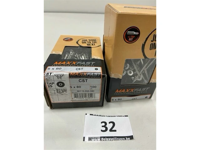 Maxxfast torx houtschroef inox 5 x 80 cst 200 stuks - afbeelding 3 van  3