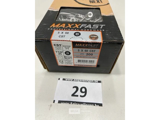 Maxxfast torx houtschroef inox 5x60 cst 200stuks - afbeelding 3 van  3