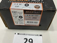 Maxxfast torx houtschroef inox 5x60 cst 200stuks - afbeelding 3 van  3