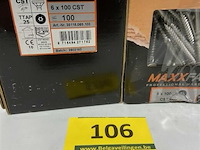 Maxxfast torx houtschroef inox 6x100 cst 200 stuks - afbeelding 2 van  3