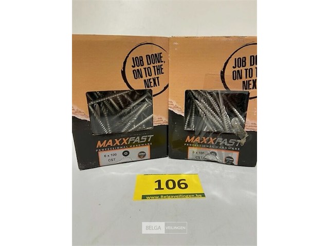 Maxxfast torx houtschroef inox 6x100 cst 200 stuks - afbeelding 3 van  3