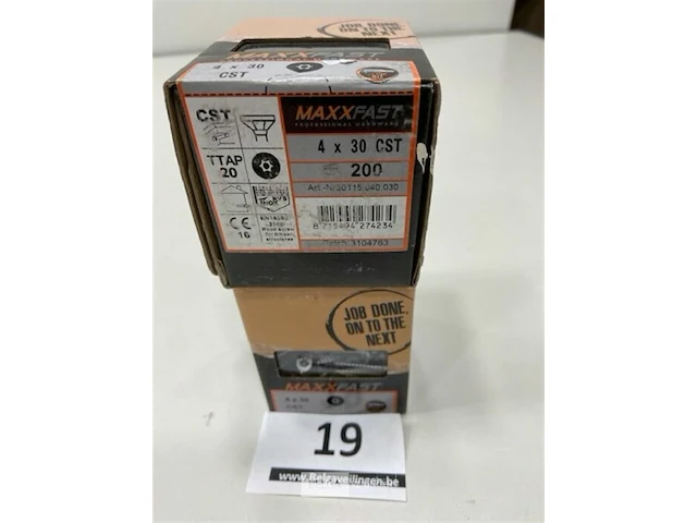 Maxxfast torx houtschroefinox 4 x 30 cst 400 stuks - afbeelding 3 van  3