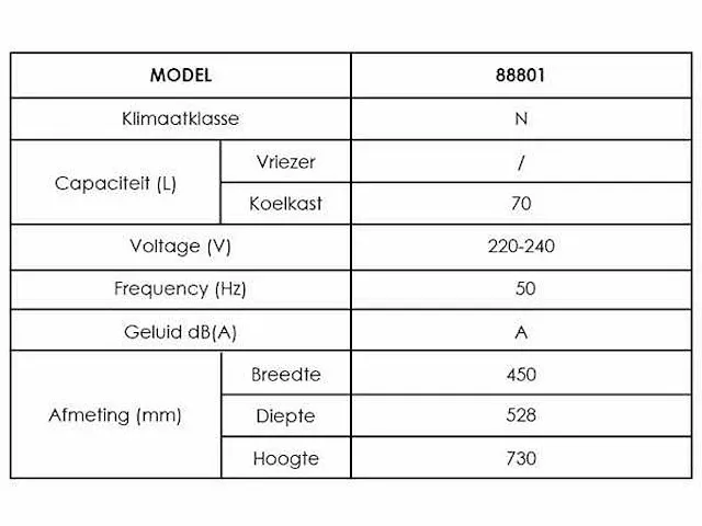Maxxhome mini koelkast - barkoelkast - thermo-elektrisch - 70 liter - zwart - afbeelding 3 van  6