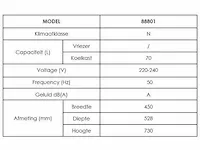 Maxxhome mini koelkast - barkoelkast - thermo-elektrisch - 70 liter - zwart - afbeelding 3 van  6