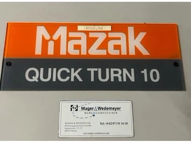 Mazak quickturn 10 cnc draaibank - afbeelding 7 van  9