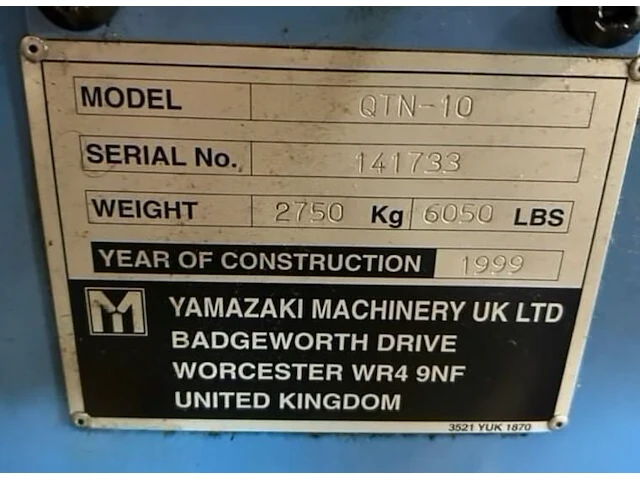 Mazak quickturn 10 cnc draaibank - afbeelding 9 van  9