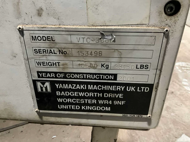 Mazak vtc-300c cnc freesmachine - afbeelding 26 van  37