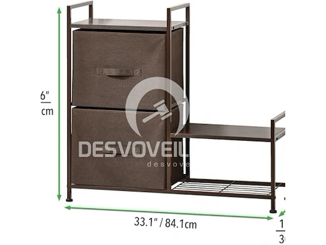 Mdesign 2-laden stoffen opbergsysteem - afbeelding 4 van  4