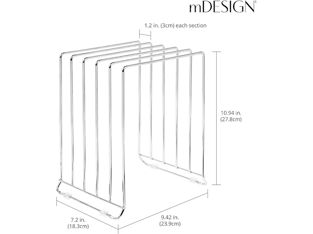 Mdesign metalen afdruiprek voor potten, pannen, bakplaten enz. - afbeelding 2 van  4