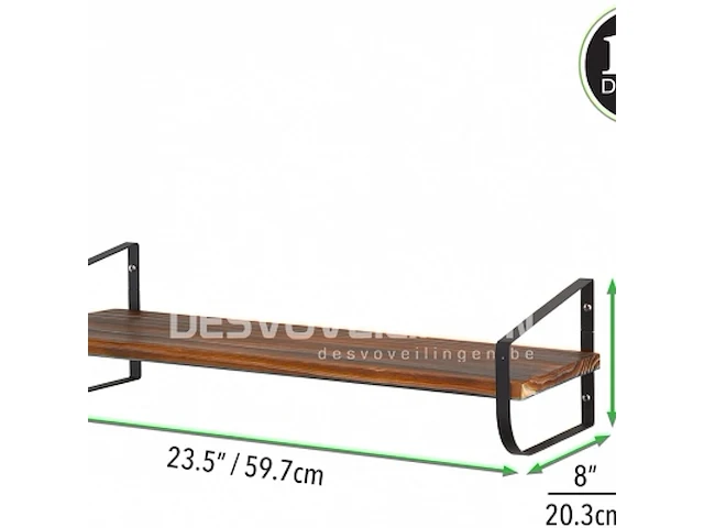 Mdesign zwevende plank - witte voeten, geen zwarte - afbeelding 2 van  3