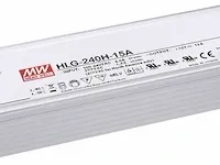 Mean well hlg-240h-24b led-driver, led-transformator constante spanning, constante stroomsterkte 240 w 10 a 12 - 24 v/d - afbeelding 1 van  1