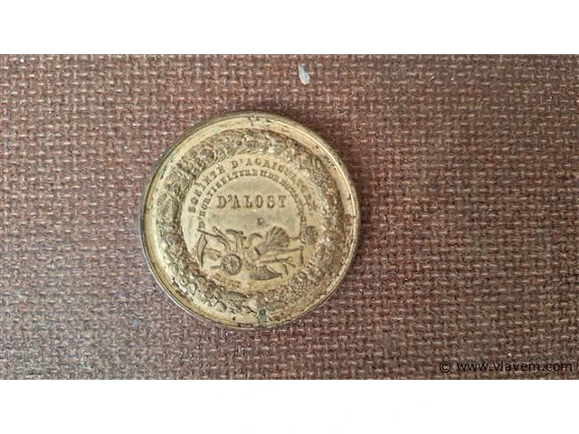 Medaille / herdenkingsmunt leopold ii - afbeelding 2 van  3