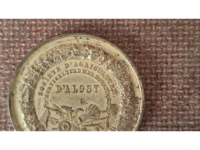 Medaille / herdenkingsmunt leopold ii - afbeelding 3 van  3