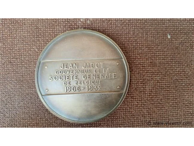 Medaille jean jadot - afbeelding 3 van  3