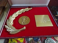 Medaille met palm in doos - afbeelding 1 van  2