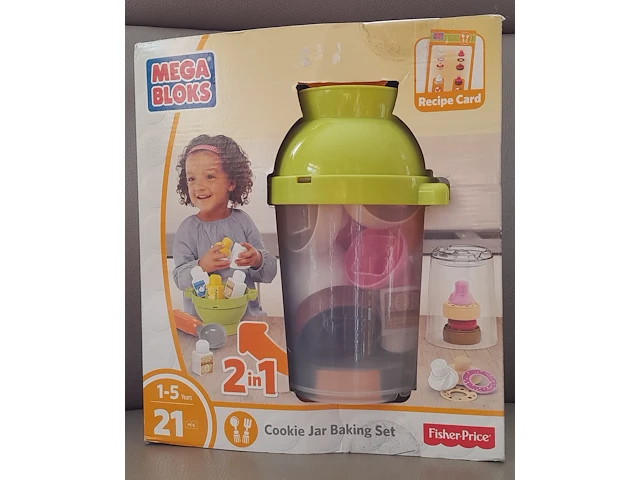 Mega bloks cookie jar baking set met recepten - afbeelding 1 van  5