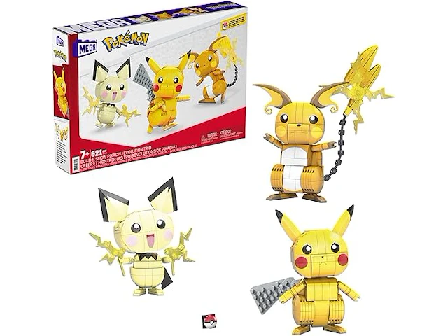 Mega construx pikachu evolution set - afbeelding 1 van  3