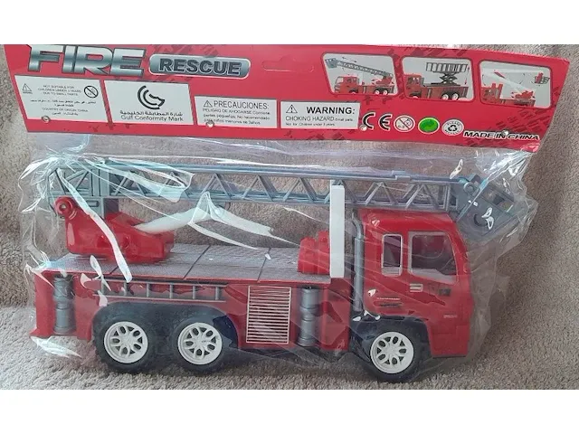 Mega creative brandweerwagen 36 x 24 x 10 cm - afbeelding 1 van  7