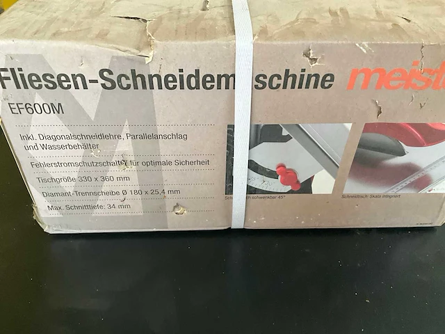 Meister ef600m - tegelzaagmachine - afbeelding 4 van  4