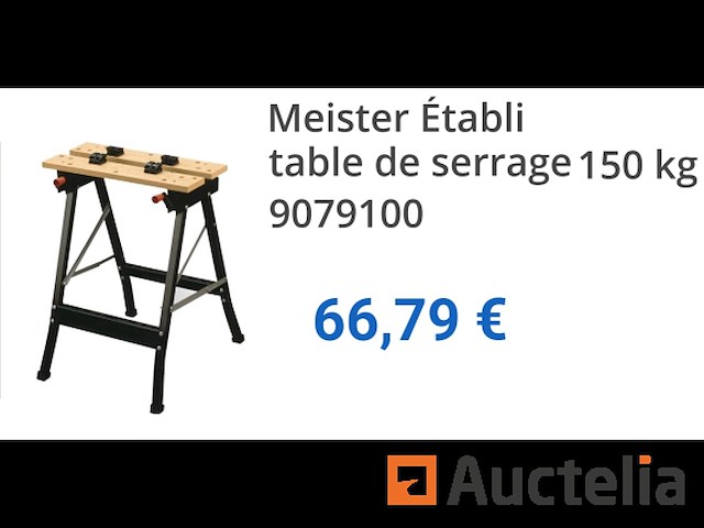Meister inklapbare werkbank 9079100 - afbeelding 1 van  2