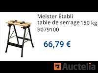 Meister inklapbare werkbank 9079100 - afbeelding 1 van  2