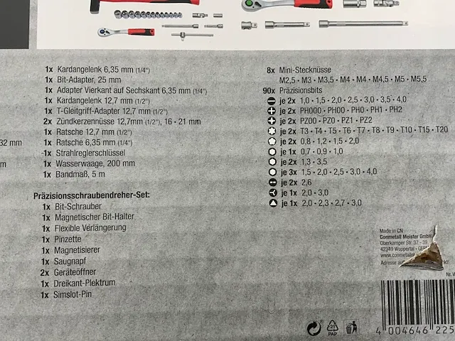 Meistercraft gereedschapswagen 240 delig - afbeelding 4 van  15