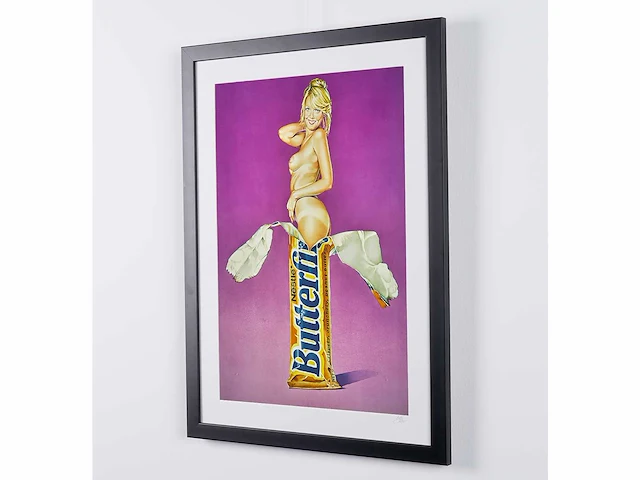 Mel ramos (after) - "butterfinger" - 70x50 cm - gelimiteerde oplage 20 stuks - certificaat - afbeelding 4 van  5