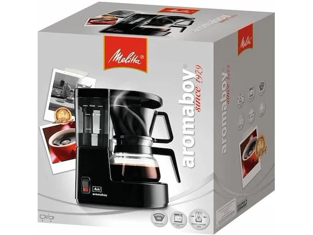 Melitta aromaboy ii 2-kops koffiezetapparaat 500w zwart - afbeelding 2 van  2