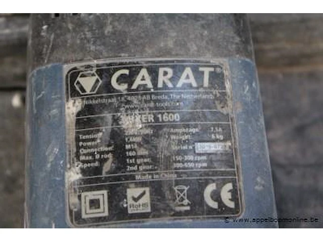 Menger carat mixer 1600, werking niet gekend - afbeelding 2 van  2