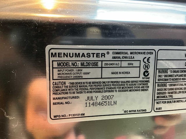 Menumaster mld510se magnetron (3x) - afbeelding 4 van  6