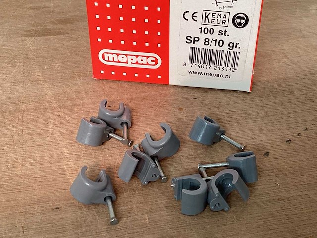 Mepac 421313 kabelclip 8-10 mm (45x) - afbeelding 1 van  3
