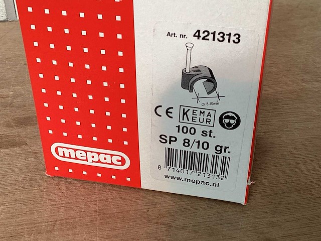 Mepac 421313 kabelclip 8-10 mm (45x) - afbeelding 3 van  3