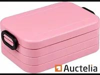 Mepal lunchbox midi – broodtrommel – 4 boterhammen - nordic pink - afbeelding 2 van  2