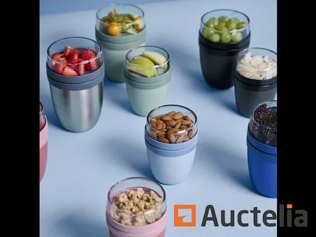 Mepal lunchpot ellipse - 500 ml - muesli-beker-to-go - geschikt voor vriezer magnetron en vaatwasser - afbeelding 3 van  6