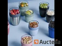 Mepal lunchpot ellipse - 500 ml - muesli-beker-to-go - geschikt voor vriezer magnetron en vaatwasser - afbeelding 3 van  6