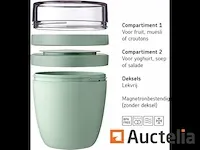 Mepal lunchpot ellipse - 500 ml - muesli-beker-to-go - geschikt voor vriezer magnetron en vaatwasser - afbeelding 5 van  6
