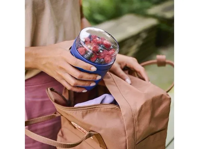 Mepal lunchpot ellipse - 500 ml - muesli-beker-to-go - geschikt voor vriezer magnetron en vaatwasser - afbeelding 4 van  6