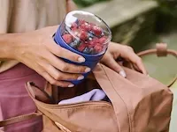 Mepal lunchpot ellipse - 500 ml - muesli-beker-to-go - geschikt voor vriezer magnetron en vaatwasser - afbeelding 4 van  6