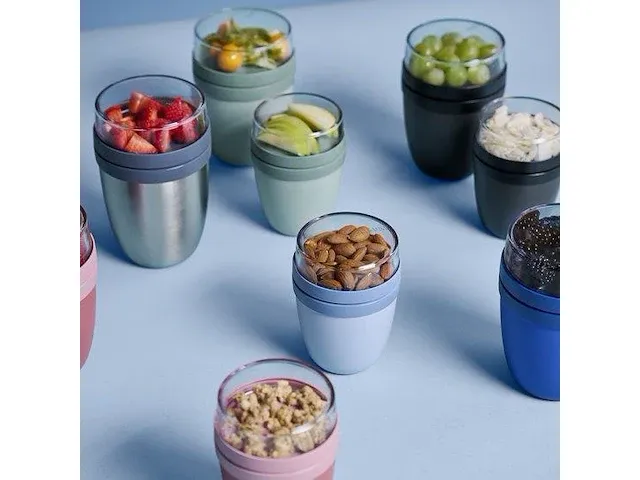 Mepal lunchpot ellipse - 500 ml - muesli-beker-to-go - geschikt voor vriezer magnetron en vaatwasser - afbeelding 5 van  6