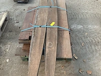 Merbau - bankirai balken en planken - diverse lengtes (174-47) - afbeelding 2 van  4