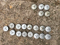 Mercedes - bundt - gullideckel - bbs - velg - afbeelding 8 van  9