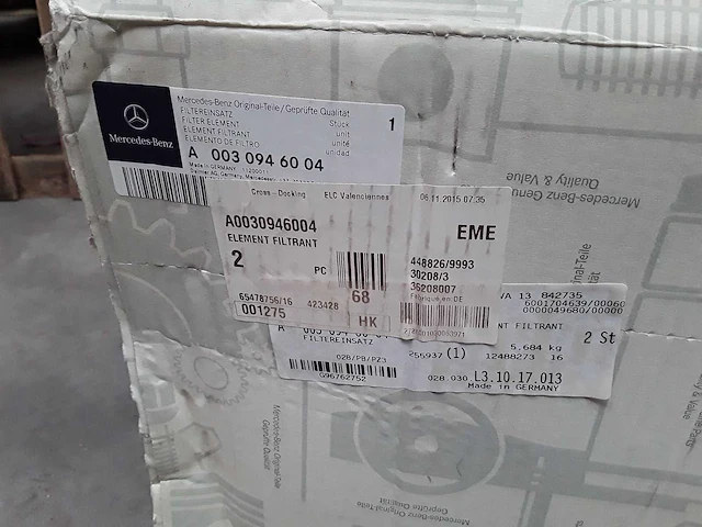 Mercedes - grote luchtfilters (6x) - afbeelding 3 van  3