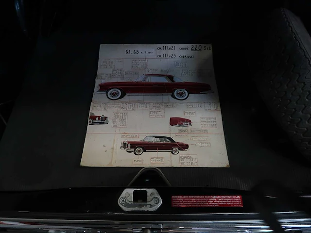 Mercedes - w111 - 250se - mercedes 250 se coupe - afbeelding 55 van  99