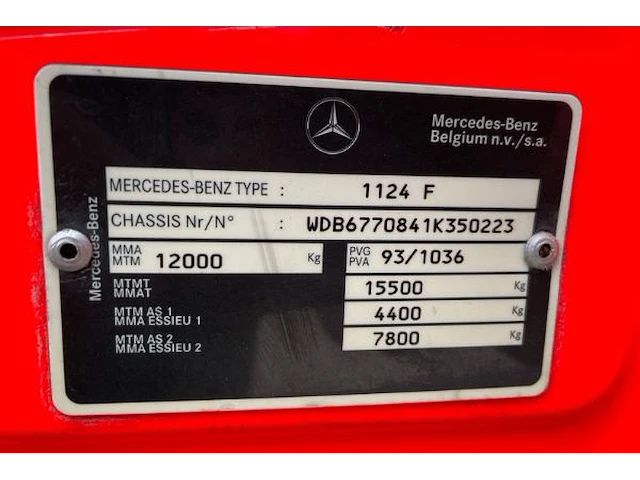 Mercedes a418 1124 pompwagen - afbeelding 38 van  53